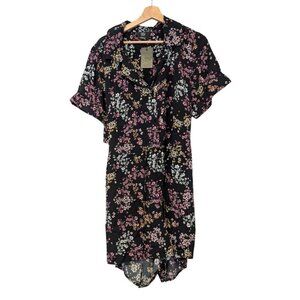 CCX City Chic Dainty Ditsy Playsuit Romper Floral Black Plus Size XXS (US 12)